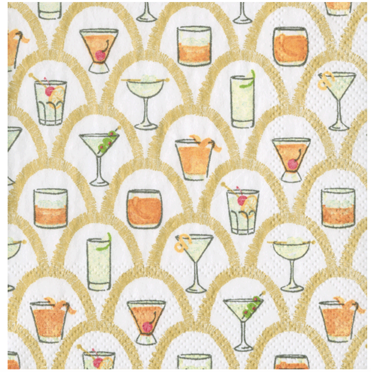 Cocktail Napkins : Deco Cocktails