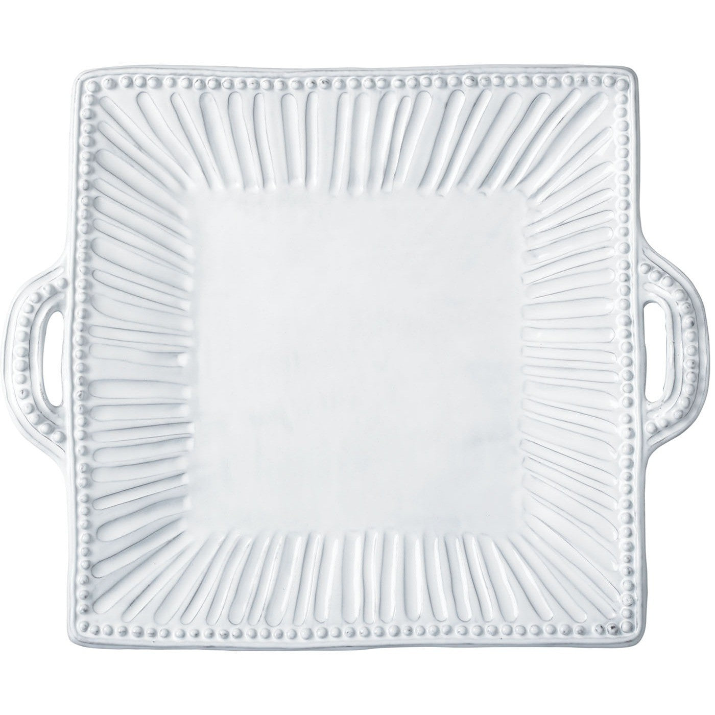 Incanto Square Handled Platter Stripe