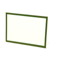 Dark Green Frame Place Card - Pack of 12 - Bottom Fold