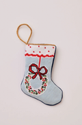 Bauble Stocking Holiday Cheer Wreath (For Pete's Sake Pottery) Retired
