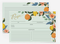 Citrus Grove Recipe Card