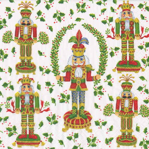 Cocktail Napkins : Nutcracker Christmas