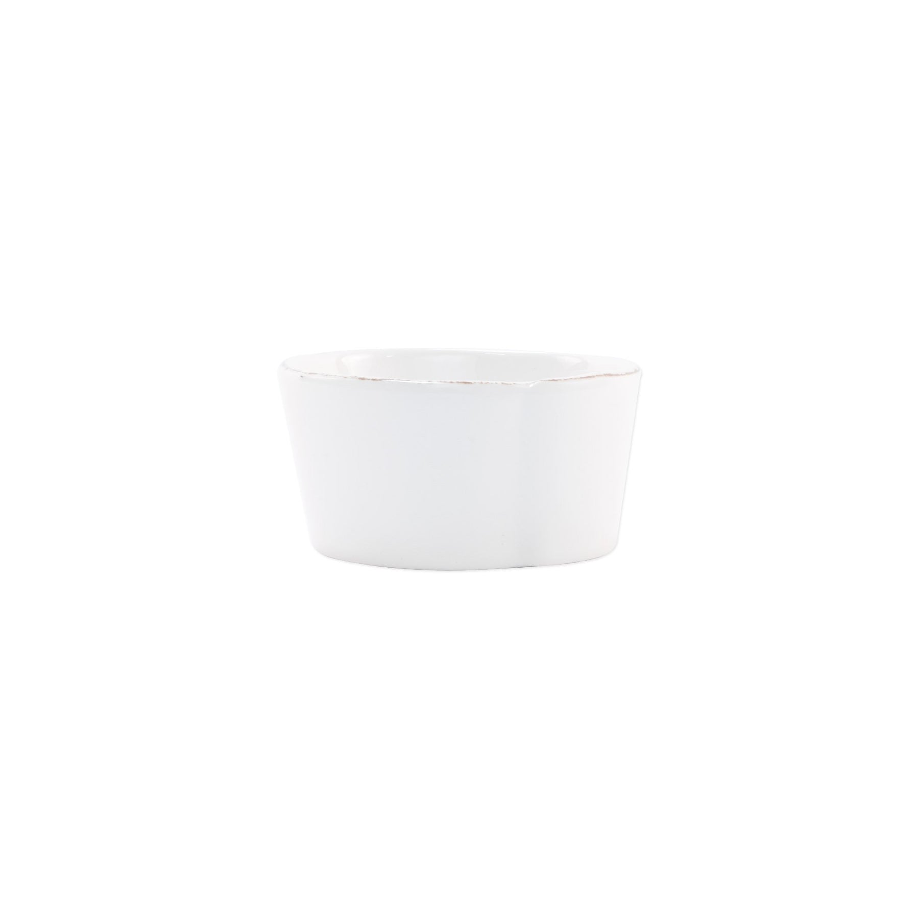 Melamine Lastra White Condiment Bowl