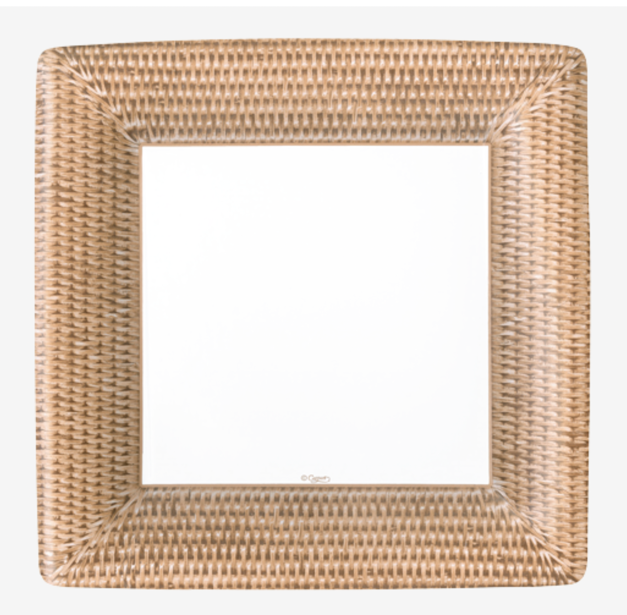 Dinner Plates : Square Rattan