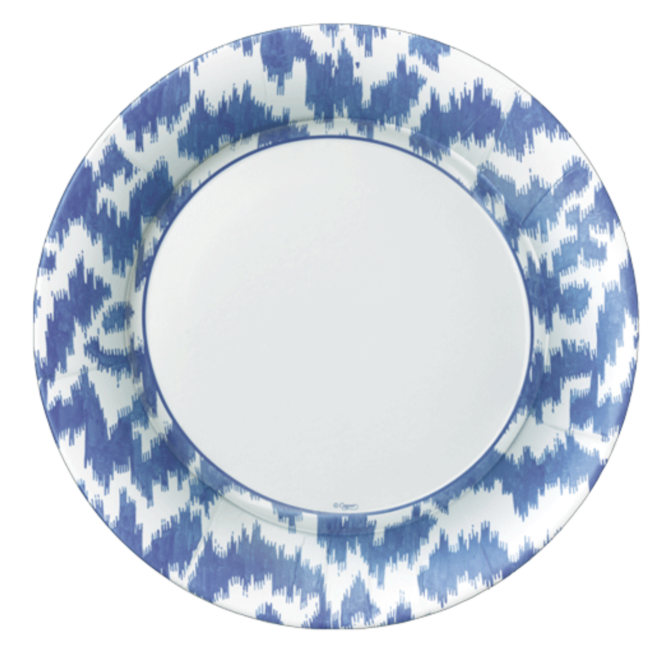 Dinner Plates : Modern Moire Blue  Retired