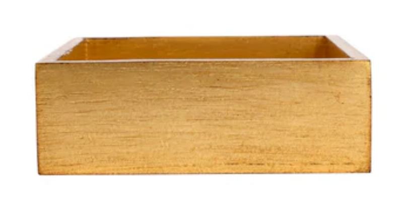 Florentine Wooden Accessories Gold Cocktail Napkin Holder
