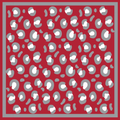Bandana Gameday Scarf Crimson & Gray Print
